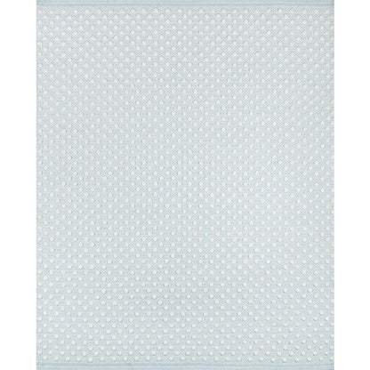 Modern Rectangle Area Rug, Blue, 2' X 3'