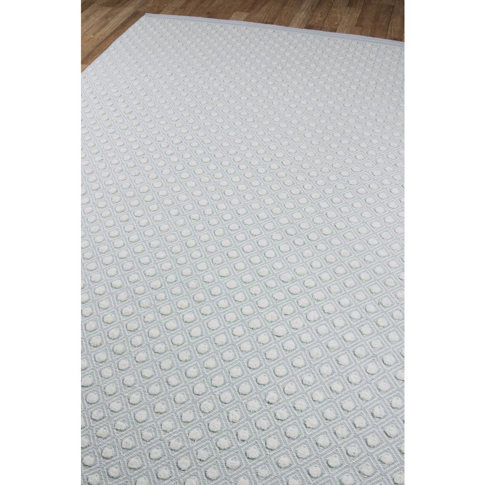 Modern Rectangle Area Rug, Blue, 2' X 3'