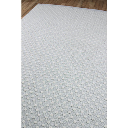 Modern Rectangle Area Rug, Blue, 2' X 3'