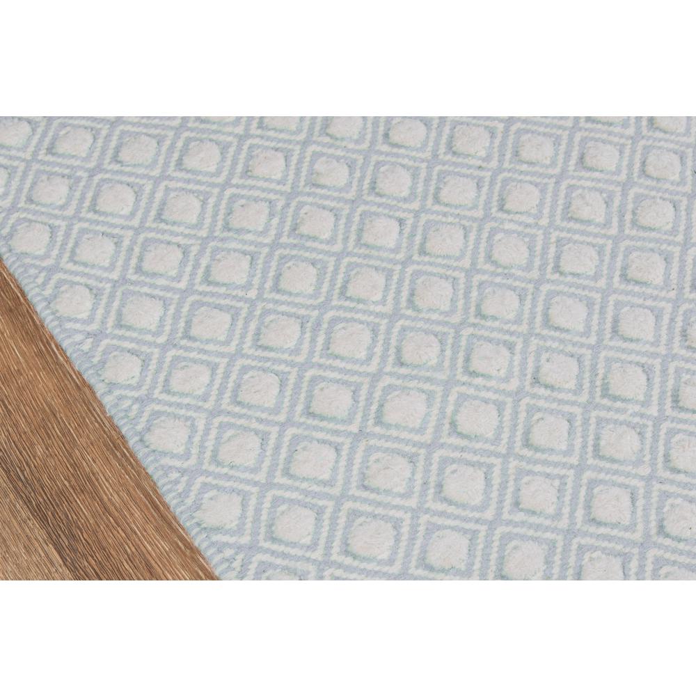 Modern Rectangle Area Rug, Blue, 2' X 3'