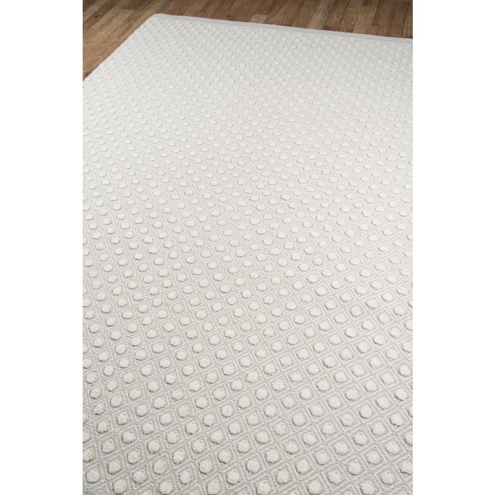 Modern Rectangle Area Rug, Grey, 2' X 3'