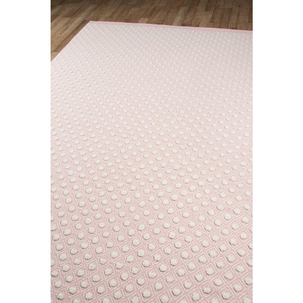Modern Rectangle Area Rug, Pink, 2' X 3'
