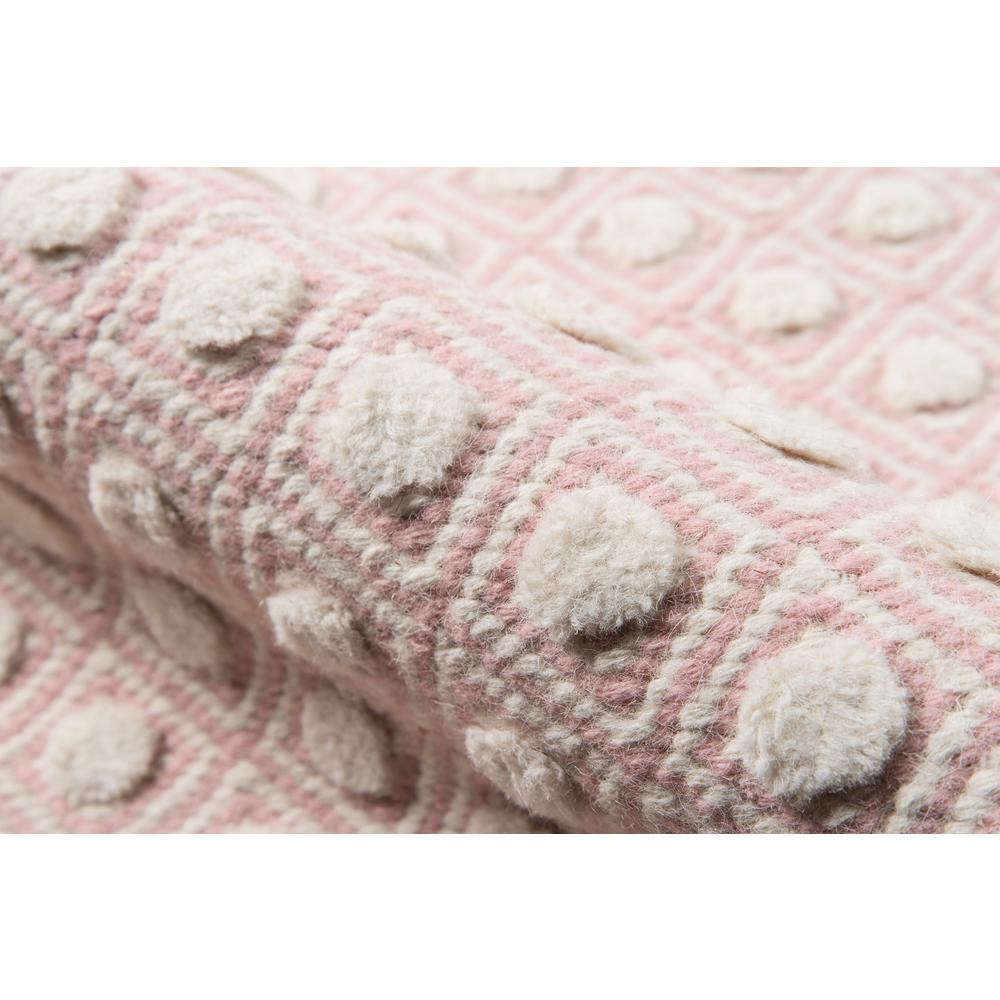 Modern Rectangle Area Rug, Pink, 2' X 3'