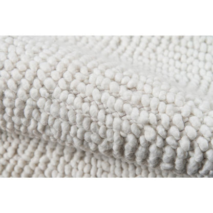 Contemporary Rectangle Area Rug, Ivory, 2' X 3'