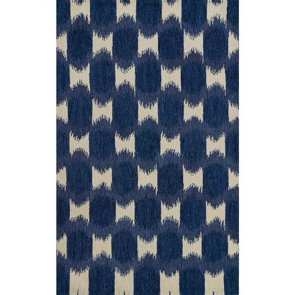 Transitional Rectangle Area Rug, Navy, 2' X 3'