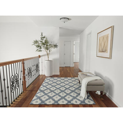 Transitional Rectangle Area Rug, Slate, 2' X 3'