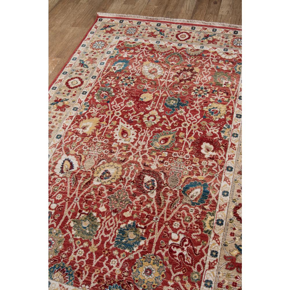 Traditional Rectangle Area Rug, Red, 2' X 3'