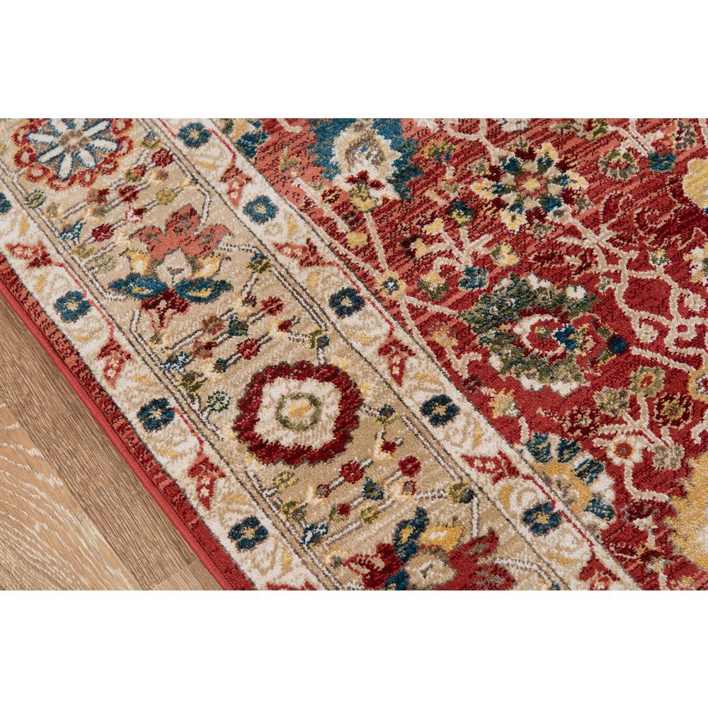 Traditional Rectangle Area Rug, Red, 2' X 3'