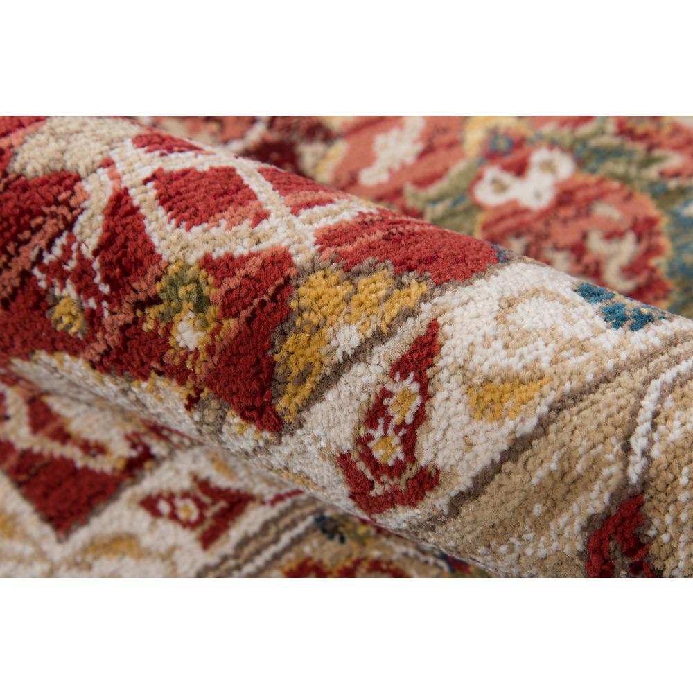 Traditional Rectangle Area Rug, Red, 2' X 3'