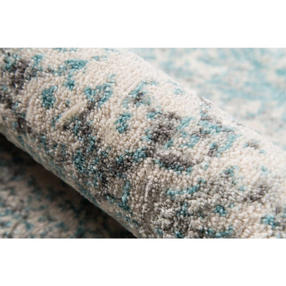 Transitional Rectangle Area Rug, Turquoise, 2' X 3'