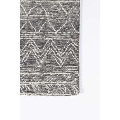 Contemporary Rectangle Area Rug, Grey, 2' X 3'