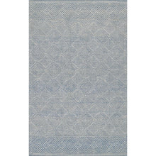 Contemporary Rectangle Area Rug, Blue, 2' X 3'