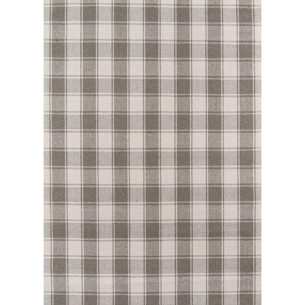 Modern Rectangle Area Rug, Grey, 2' X 3'