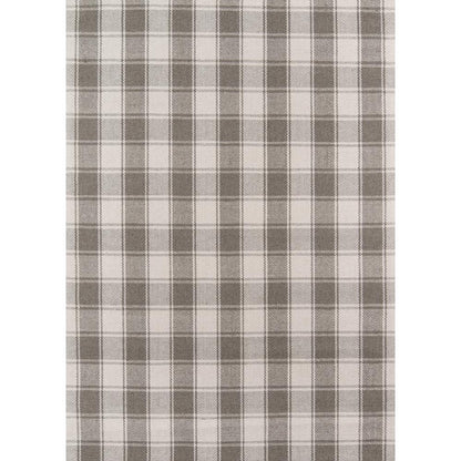 Modern Rectangle Area Rug, Grey, 2' X 3'
