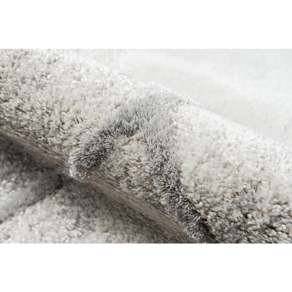 Modern Rectangle Area Rug, Grey, 2' X 3'