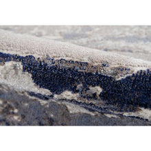 Contemporary Rectangle Area Rug, Blue, 2' X 3'