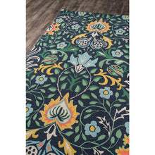 Casual Rectangle Area Rug, Navy, 2' X 3'