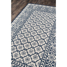 Contemporary Rectangle Area Rug, Blue, 2' X 3'
