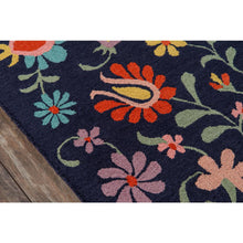 Casual Rectangle Area Rug, Navy, 2' X 3'