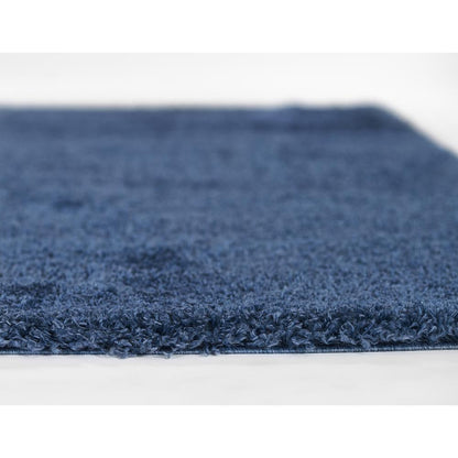 Contemporary Rectangle Area Rug, Denim, 5'3" X 7'