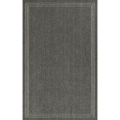 Contemporary Runner Area Rug, Charcoal, 2'3" X 8' Runner