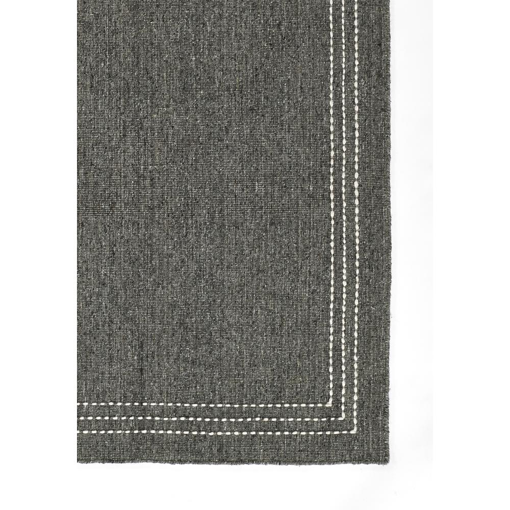 Contemporary Runner Area Rug, Charcoal, 2'3" X 8' Runner
