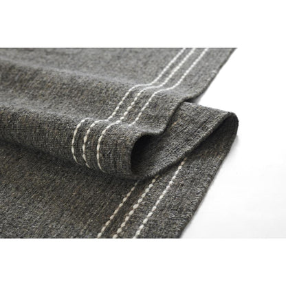 Contemporary Runner Area Rug, Charcoal, 2'3" X 8' Runner