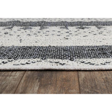 Contemporary Rectangle Area Rug, Black, 2' X 3'