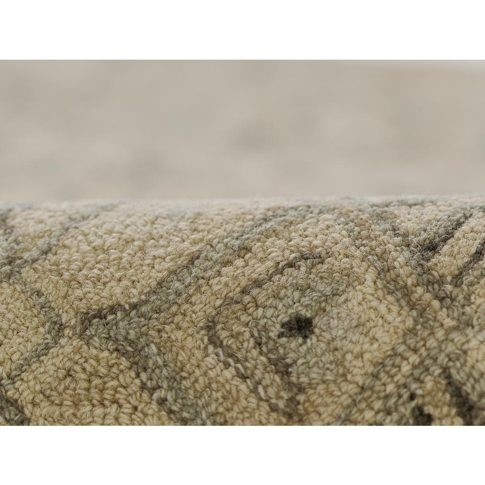 Traditional Rectangle Area Rug, Taupe, 2' X 4'
