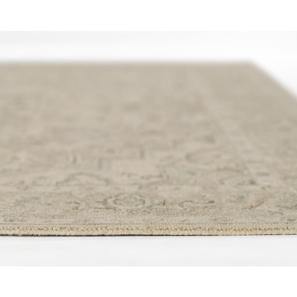 Traditional Rectangle Area Rug, Taupe, 2' X 4'