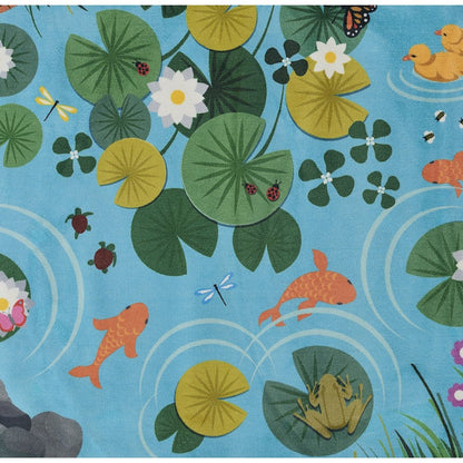 Playground Pond Blue Kid Rug 4' X 5'4"