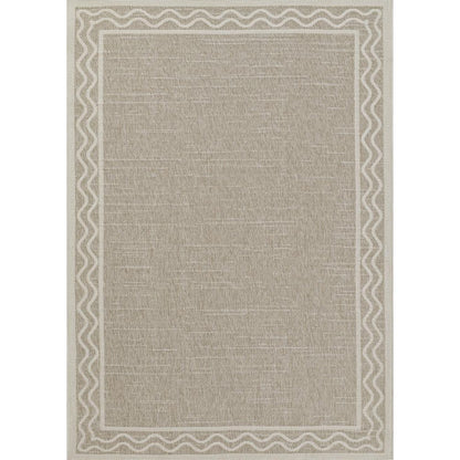 Contemporary Rectangle Area Rug, Grey, 2' X 3'