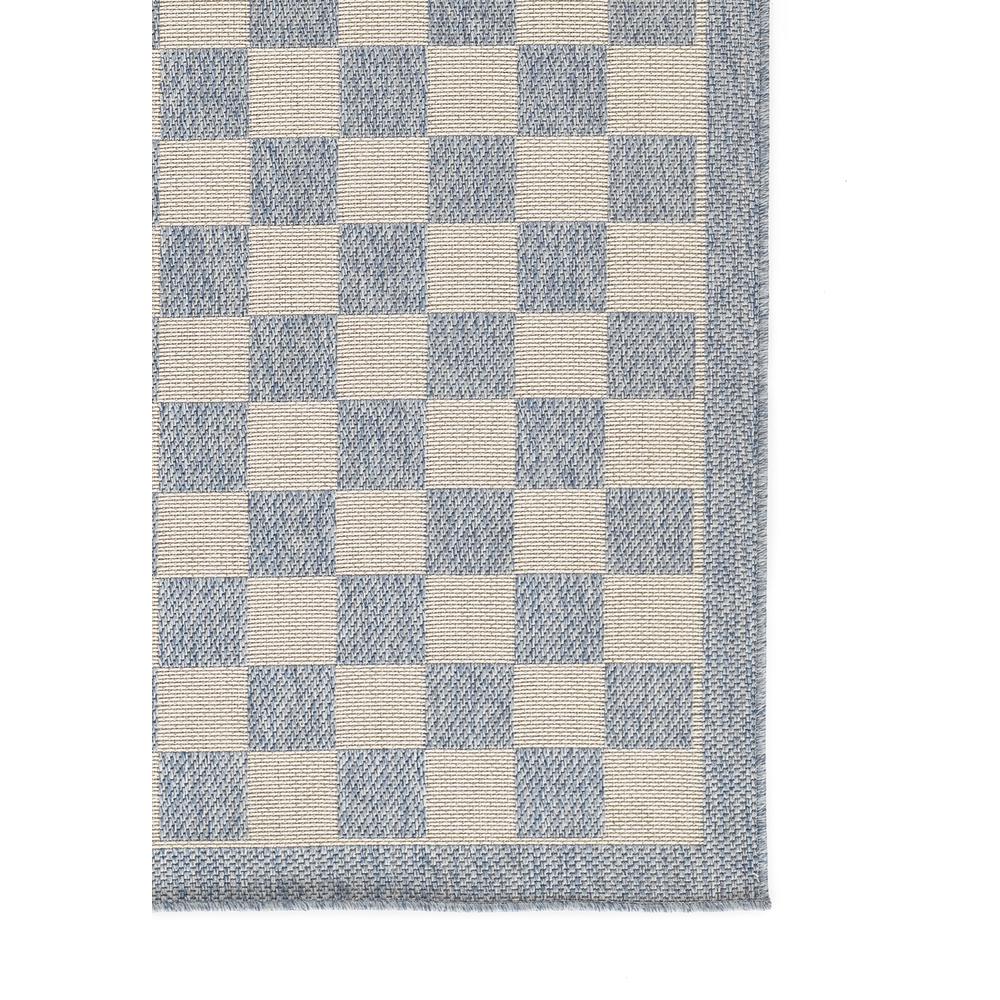 Contemporary Rectangle Area Rug, Blue, 2' X 3'