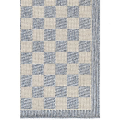 Contemporary Rectangle Area Rug, Blue, 2' X 3'