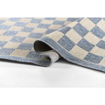 Contemporary Rectangle Area Rug, Blue, 2' X 3'