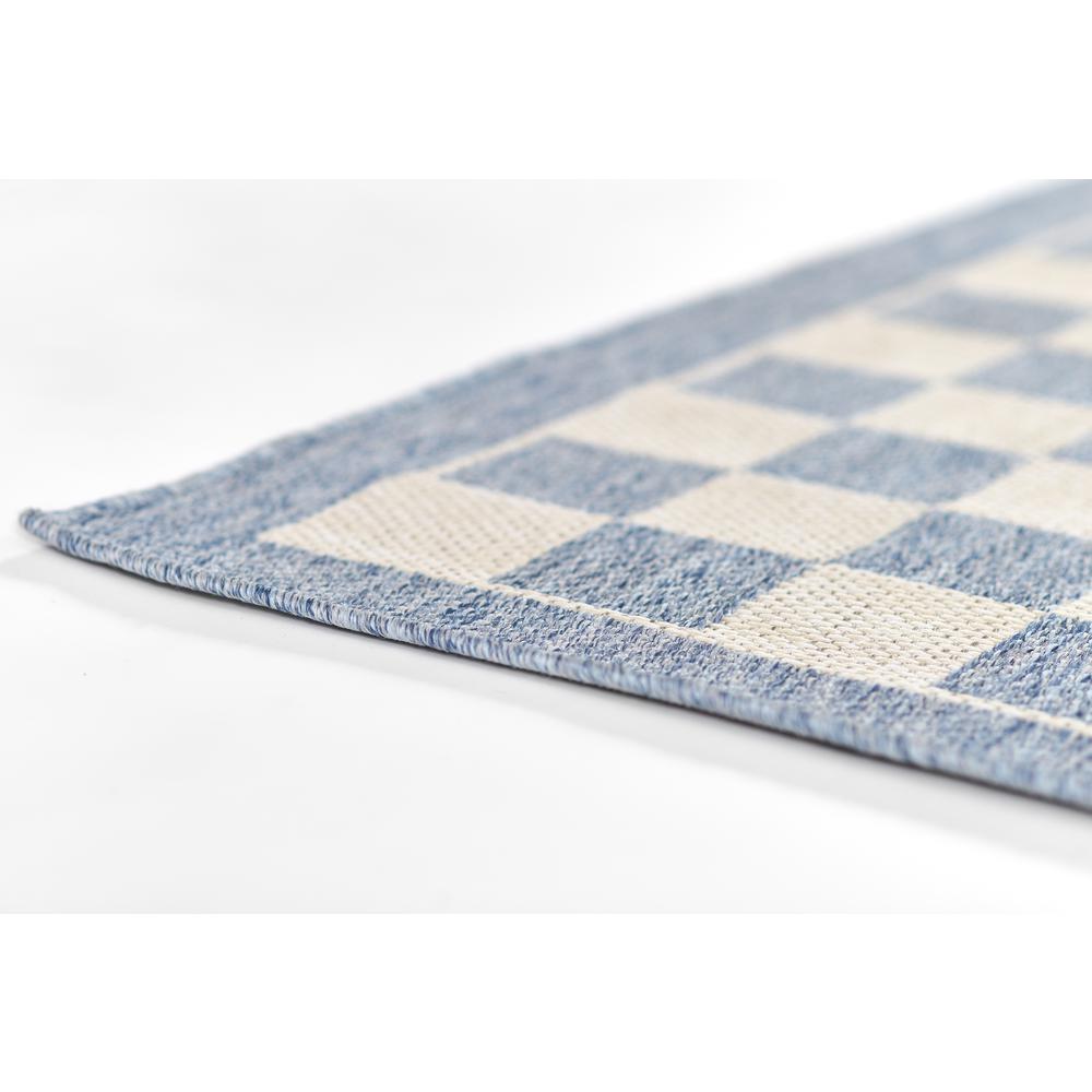 Contemporary Rectangle Area Rug, Blue, 2' X 3'