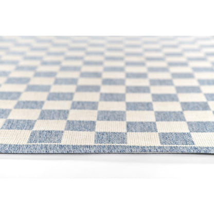Contemporary Rectangle Area Rug, Blue, 2' X 3'