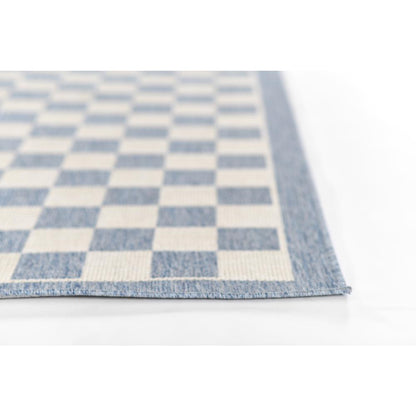 Contemporary Rectangle Area Rug, Blue, 2' X 3'