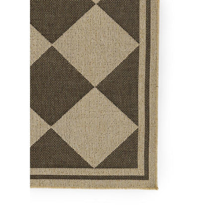 Contemporary Rectangle Area Rug, Black, 2' X 3'