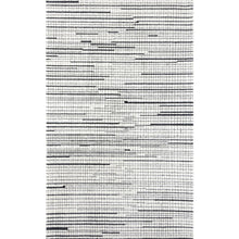 Contemporary Rectangle Area Rug, Black, 2' X 3'