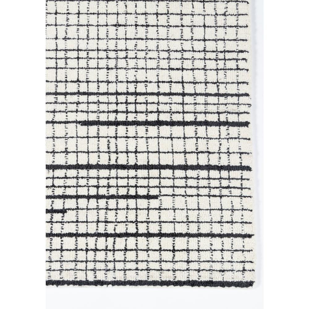 Contemporary Rectangle Area Rug, Black, 2' X 3'