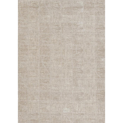 Contemporary Runner Area Rug, Beige, 2'3" X 8' Runner
