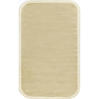 Contemporary Rectangle Area Rug, Beige, 2' X 4'