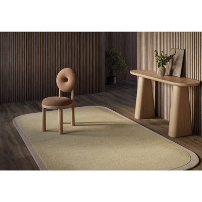Contemporary Rectangle Area Rug, Beige, 2' X 4'