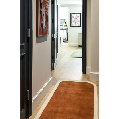 Contemporary Rectangle Area Rug, Copper, 2' X 4'