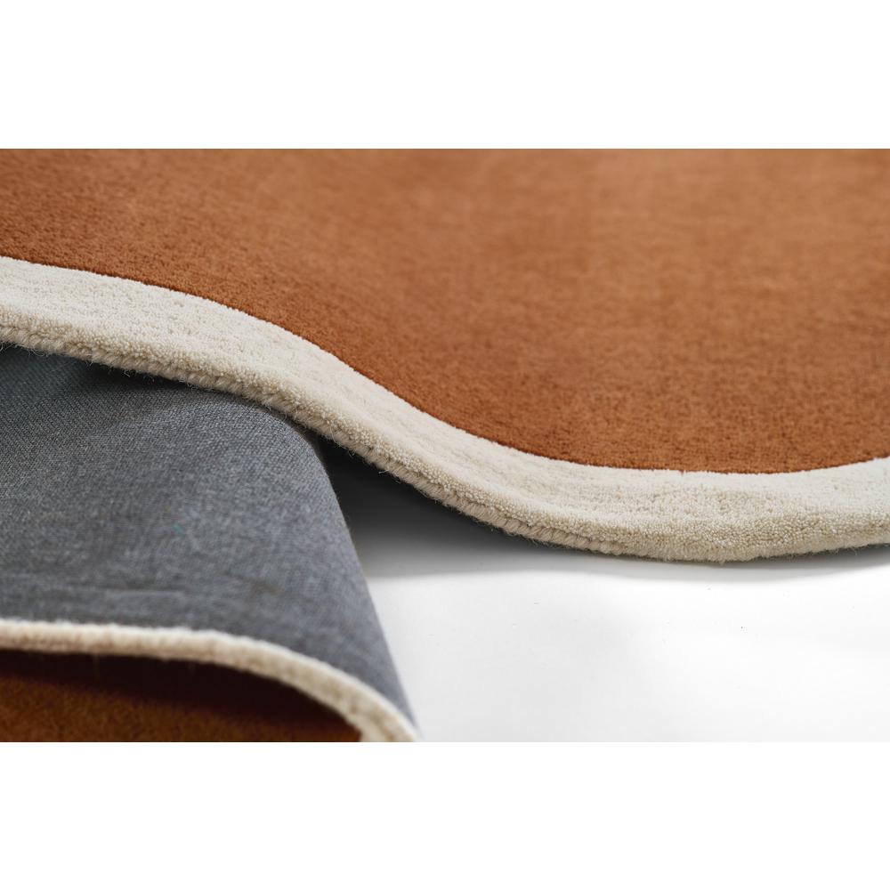 Contemporary Rectangle Area Rug, Copper, 2' X 4'