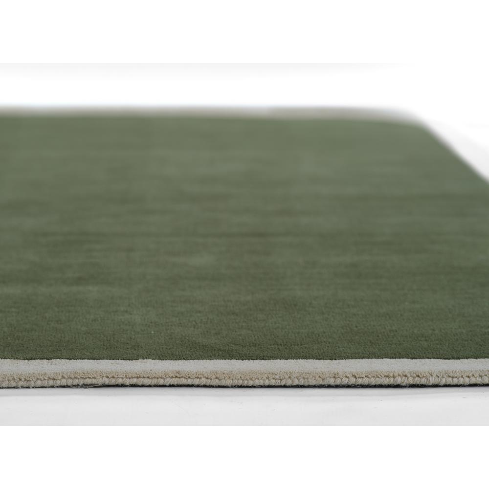 Contemporary Rectangle Area Rug, Green, 2' X 4'
