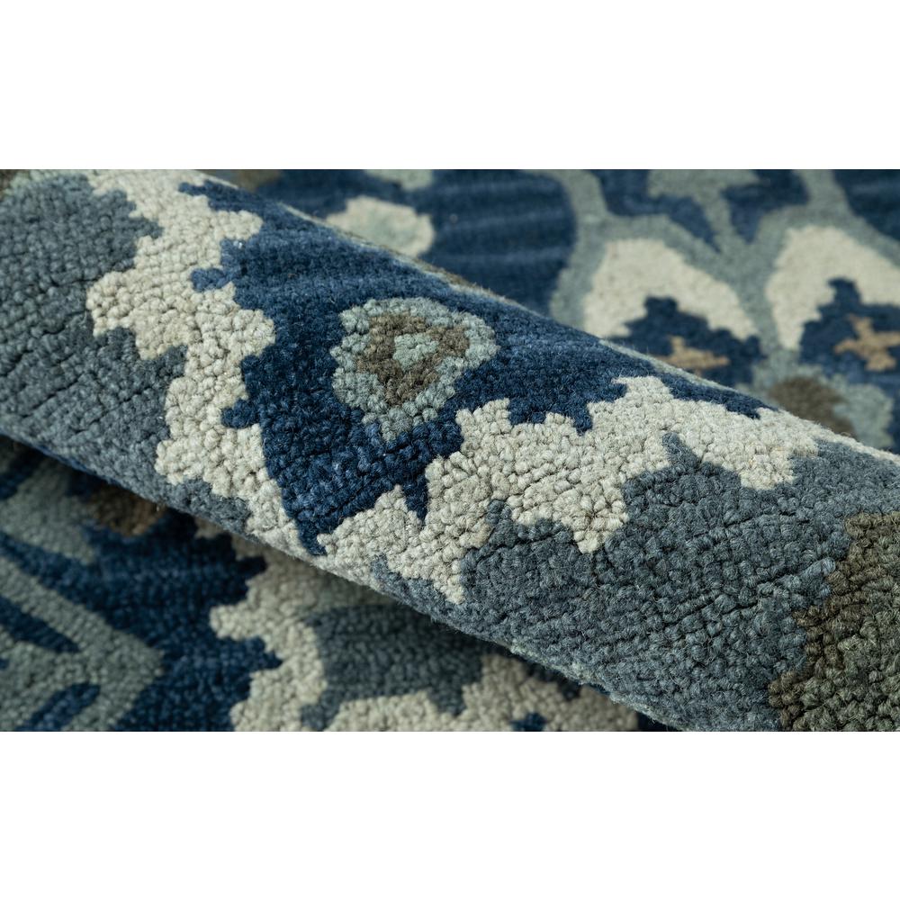 Traditional Rectangle Area Rug, Blue, 2' X 3'