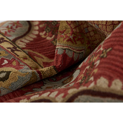Traditional Rectangle Area Rug, Red, 2' X 3'