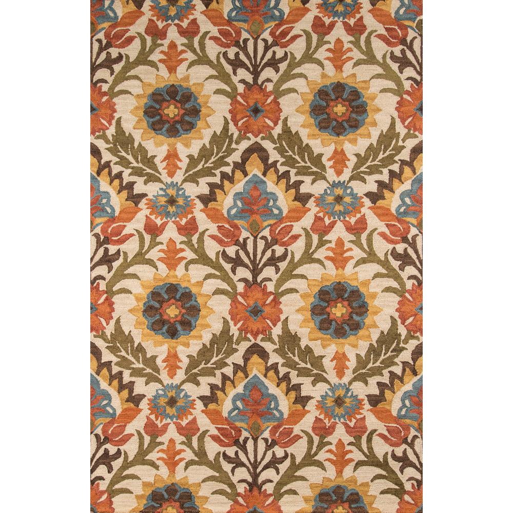Casual Rectangle Area Rug, Gold, 2' X 3'